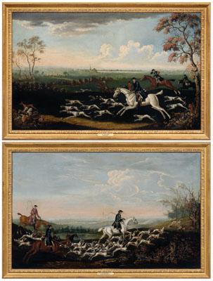 Appraisal: Two Dutch School hunt scenes quot Breaking Cover quot and