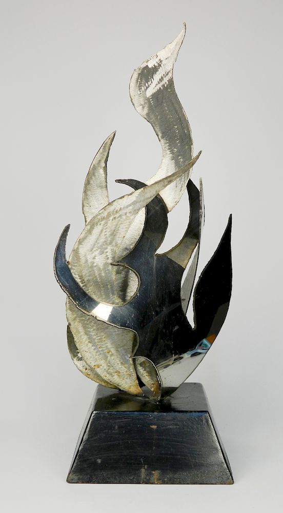 Appraisal: Jerry Schmidt steel sculpture Jerry Schmidt American th st c