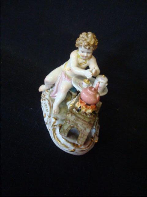 Appraisal: MEISSEN porcelain of putti making pottery From a Yonkers NY