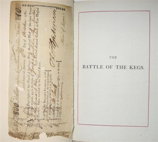 Appraisal: EXTRA-ILLUSTRATED WITH ENGRAVINGS AND MANUSCRIPTS AMERICAN REVOLUTION Hopkinson Francis The