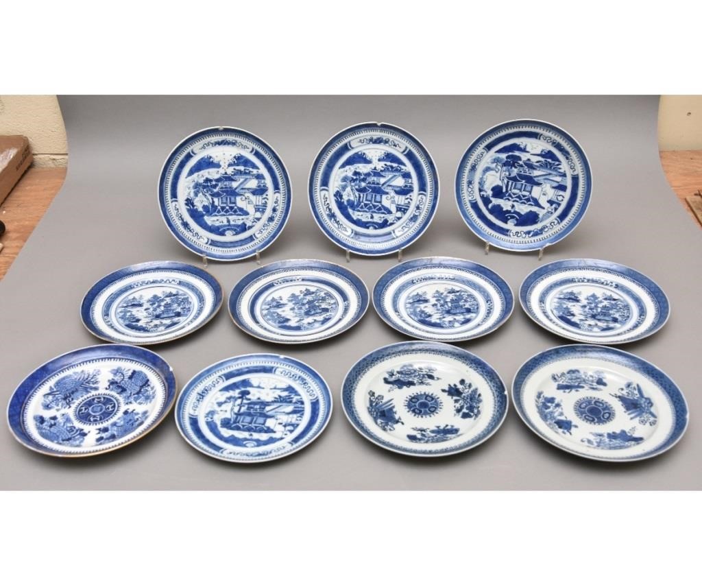 Appraisal: Four Chinese Nanking plates dia together with six other plates