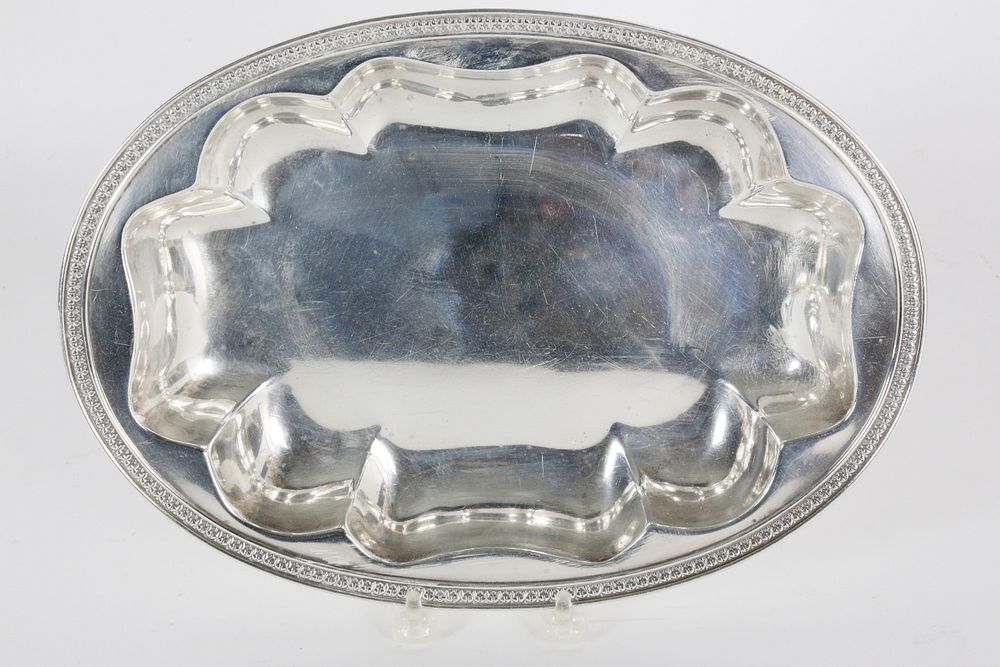 Appraisal: Sterling Silver Oval Vegetable Dish Sterling Silver Oval Vegetable Dish