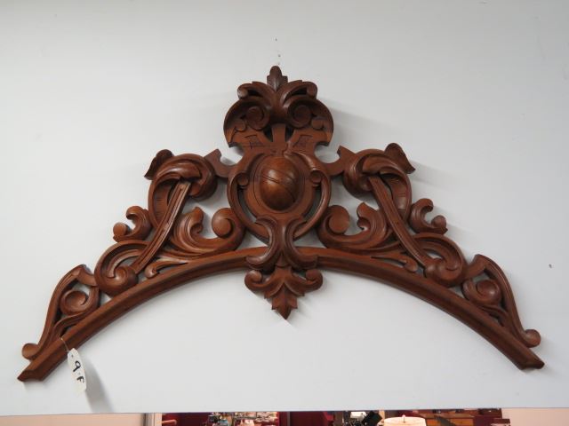 Appraisal: Carved Walnut Arch circa approx X