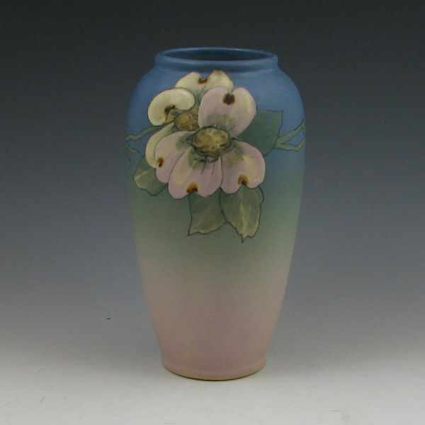 Appraisal: Weller Hudson vase with floral decoration by Ruth Axline signed