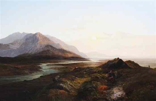 Appraisal: Charles Leslie - oil on canvas Near Portmadoc signed x