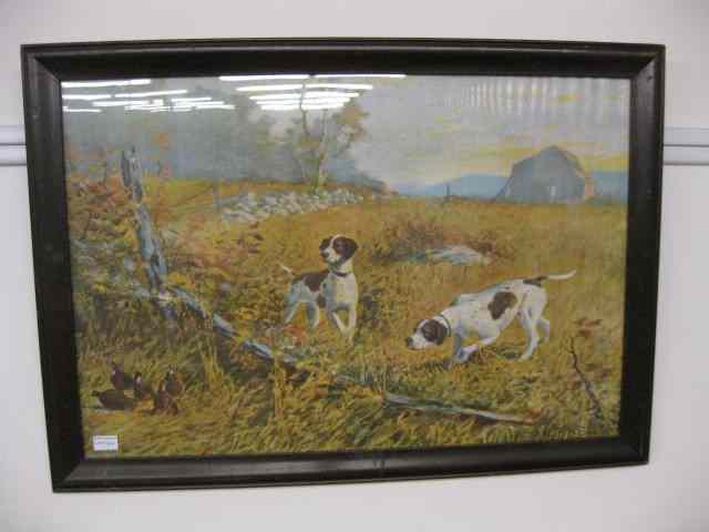 Appraisal: F M Spiegle Chromolithograph of English Pointer ''on point'' ''