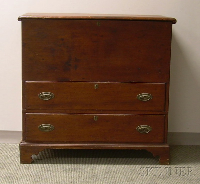 Appraisal: Pine Blanket Chest over Two Long Drawers wd in Refinished