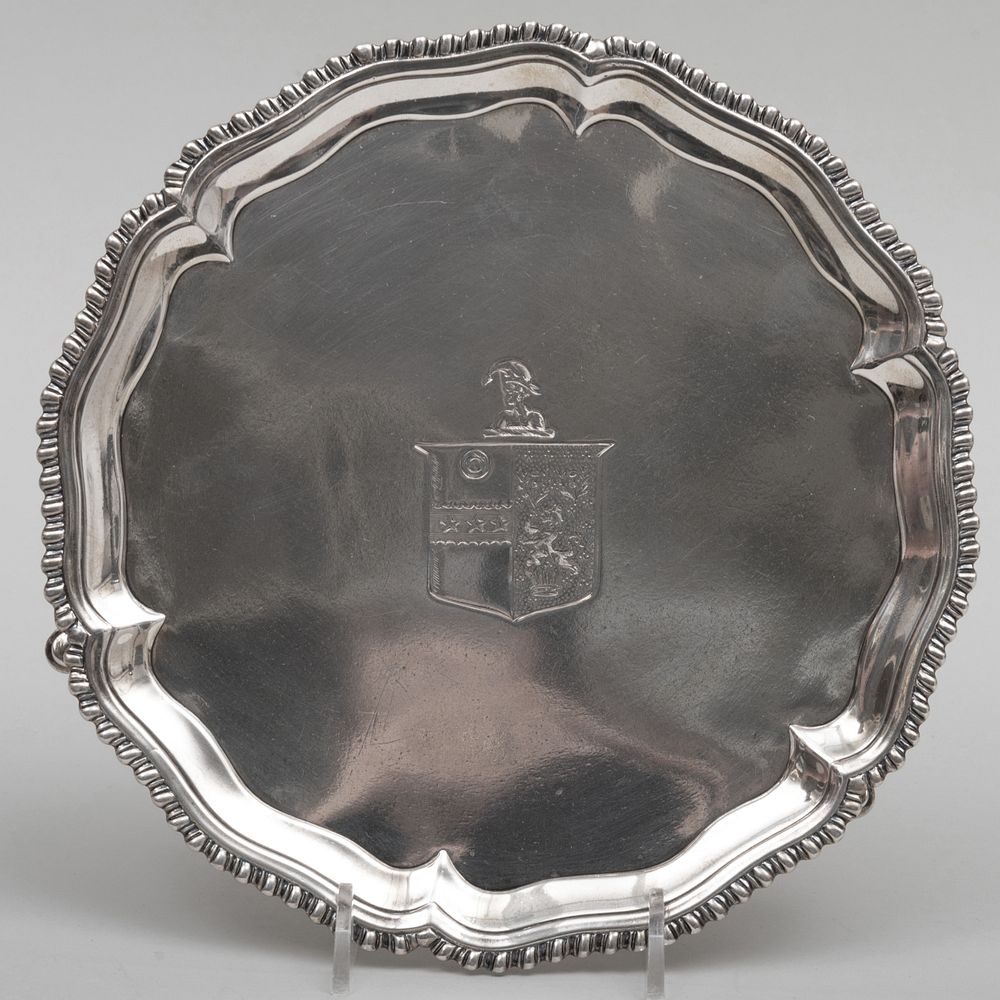 Appraisal: George III Silver Small Salver Mark of John Carter II