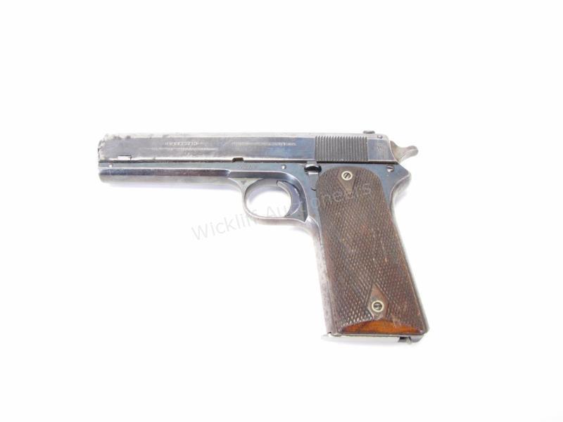 Appraisal: Colt Model Semi Auto Pistol-Blued barrel Chambered in rimless round