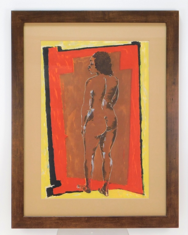 Appraisal: LOIS MAILOU JONES FEMALE NUDE SILKSCREEN PRINT Massachusetts Haiti -