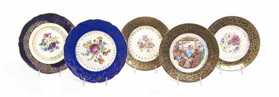 Appraisal: A Set of Twenty-One Czechoslovakian Service Plates each centered with