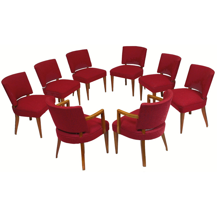 Appraisal: Gilbert Rohde Paldao Group dining chairs eight by Herman Miller