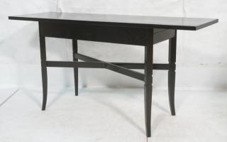 Appraisal: Ebonized Modern Hall Console Table Parzinger sty Ebonized Modern Hall