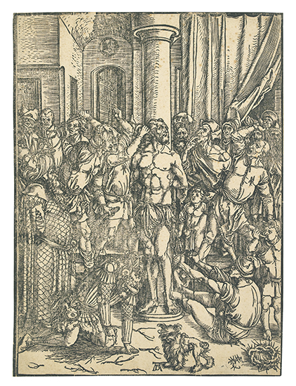 Appraisal: ALBRECHT D RER The Flagellation Woodcut circa - x mm