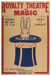 Appraisal: Royalty Theatre of Magic Leicester Wilsons Printers ca Three-color poster