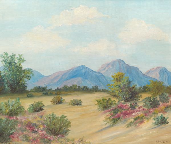 Appraisal: Roger Scott American - x Southwestern Landscape Oil on canvas