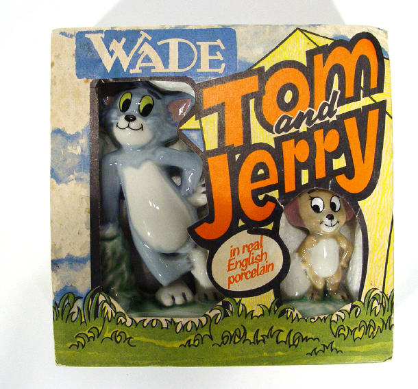 Appraisal: Boxed hand painted Wade Tom and Jerry figures largest cm