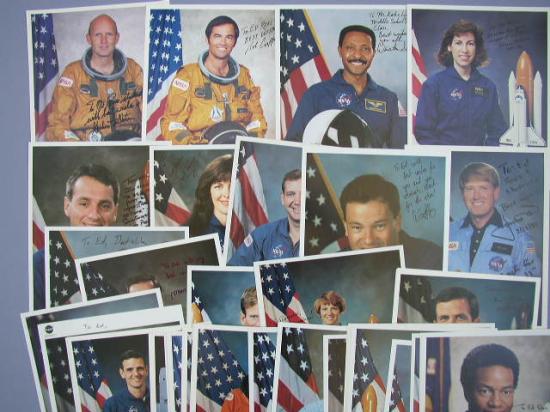 Appraisal: Shuttle Astronaut Portraits Over NASA lithograph portraits of individual Shuttle