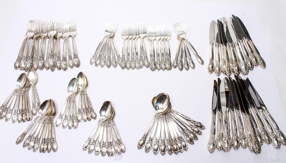 Appraisal: Oneida Community Assembled Silver-Plate Flatware Oneida Community Assembled Ballad-Country Lane