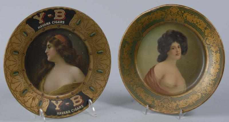 Appraisal: Pair of Havana Cigar Advertising Plates Description to Condition Very