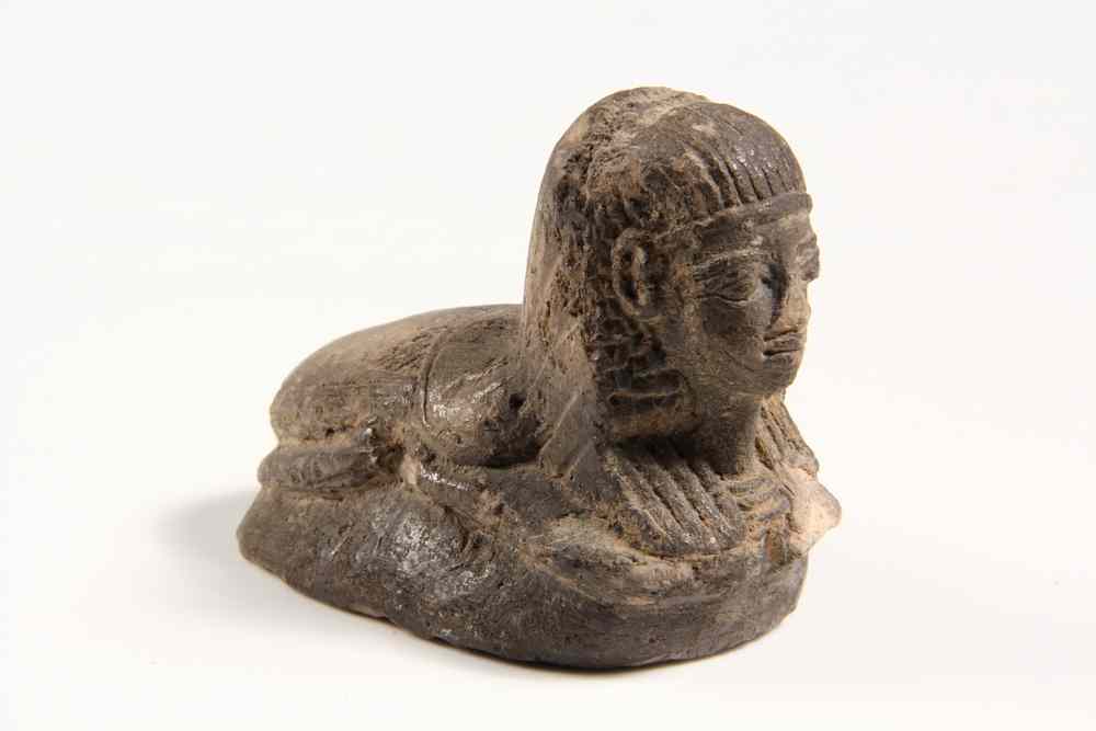 Appraisal: EGYPTIAN SEAL - Egyptian Clay Scribe's Seal in the form