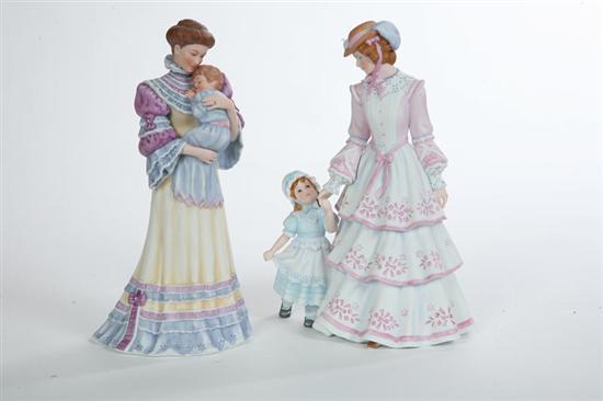 Appraisal: TWO LENOX FIGURINES Cherished Moments h And Sunday in the