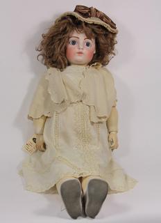 Appraisal: French Francois Gaultier bisque socket head doll - the finely