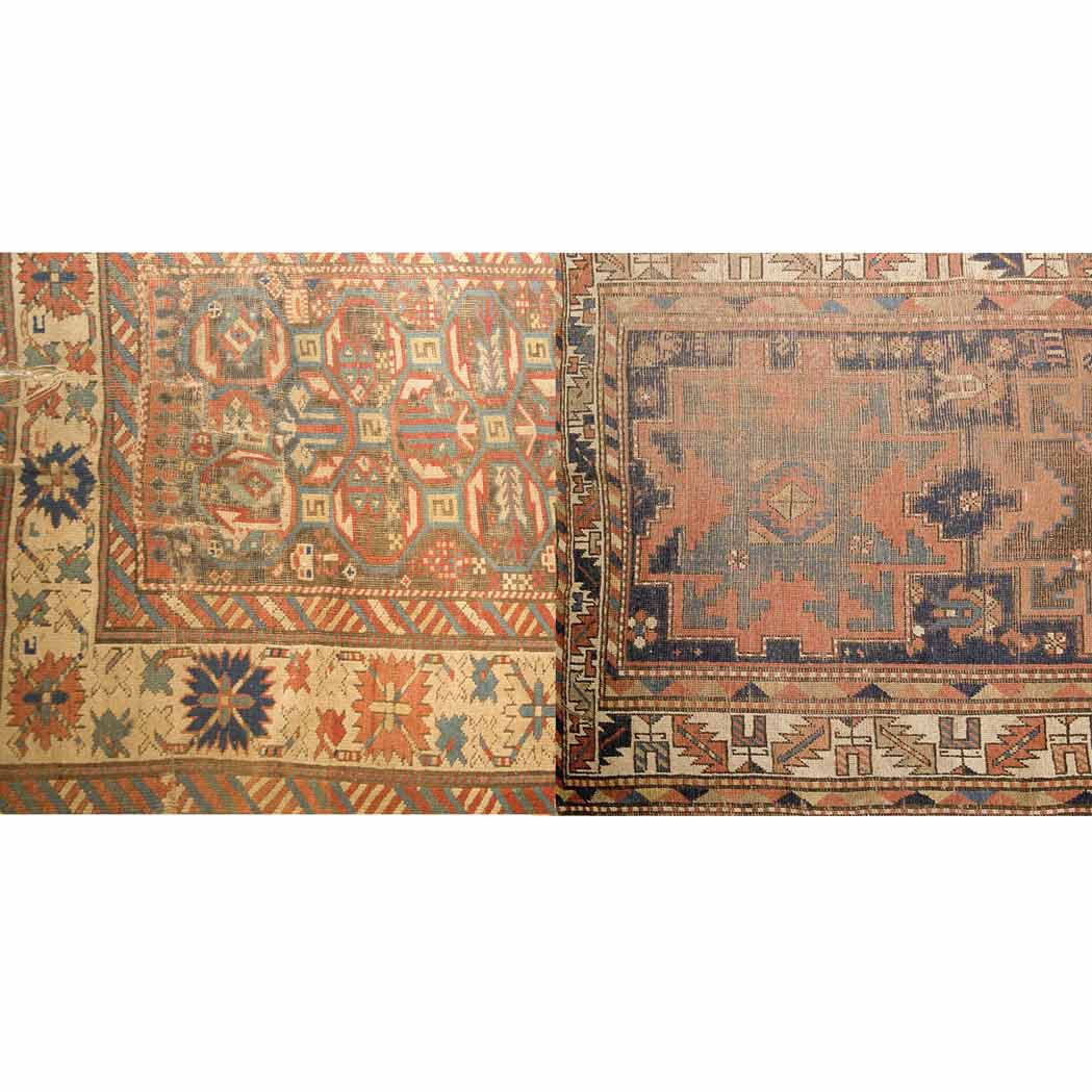 Appraisal: Two Caucasian Rugs Comprising Kazak Rug and a Shirvan Rug