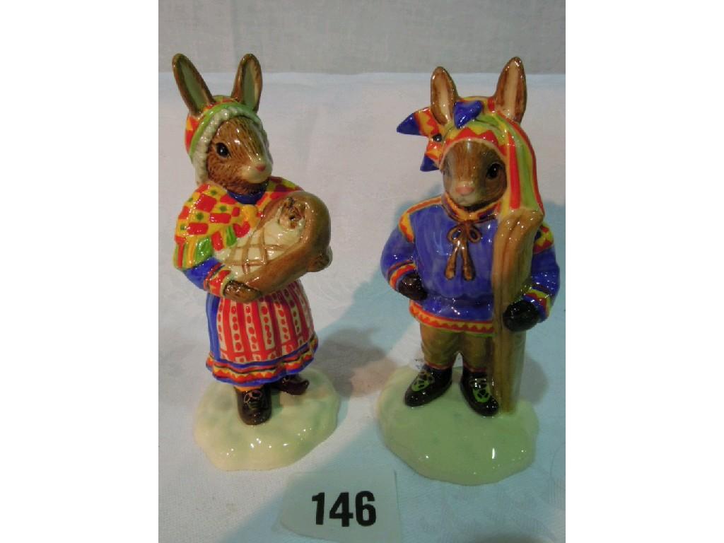 Appraisal: A pair of Royal Doulton Bunnykins figures - Summer Lapland