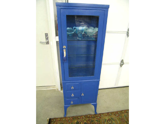 Appraisal: Metal Dental Cabinet Blue