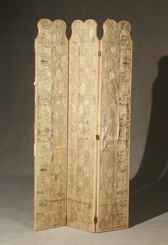 Appraisal: Japanese Gold and Polychrome Silk Brocade Priest's Robe Kesi Mounted