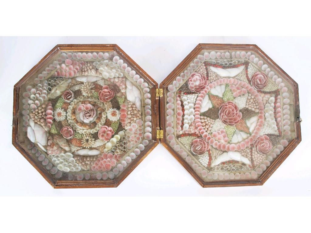 Appraisal: NINETEENTH CENTURY 'SAILORS VALENTINE' FORMED OF NUMEROUS SHELLS in an