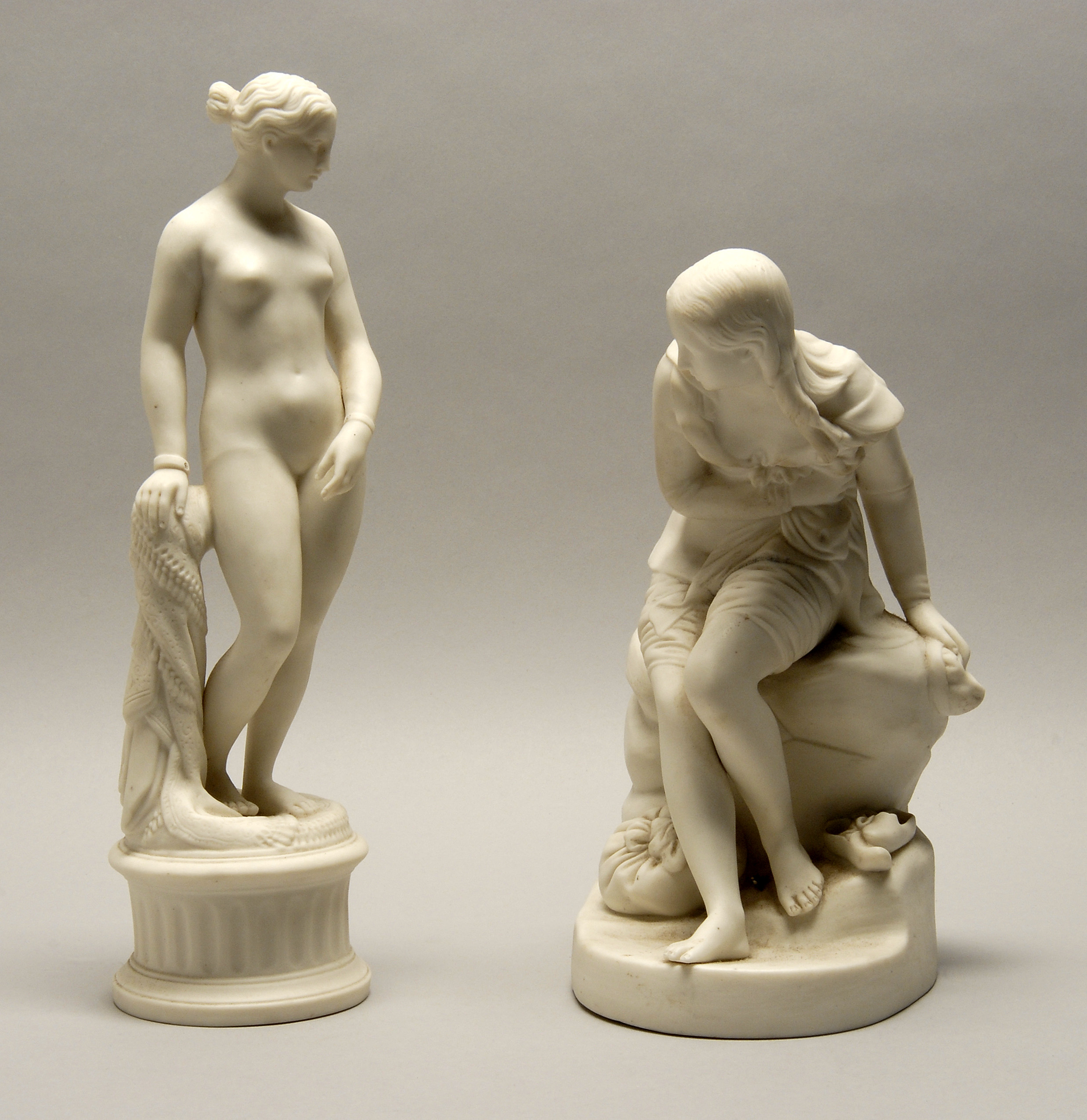 Appraisal: TWO PARIAN FIGURES English Late th CenturyA nude woman and