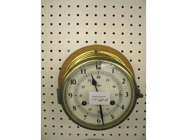 Appraisal: Swift Ships Clock brass case with chimes