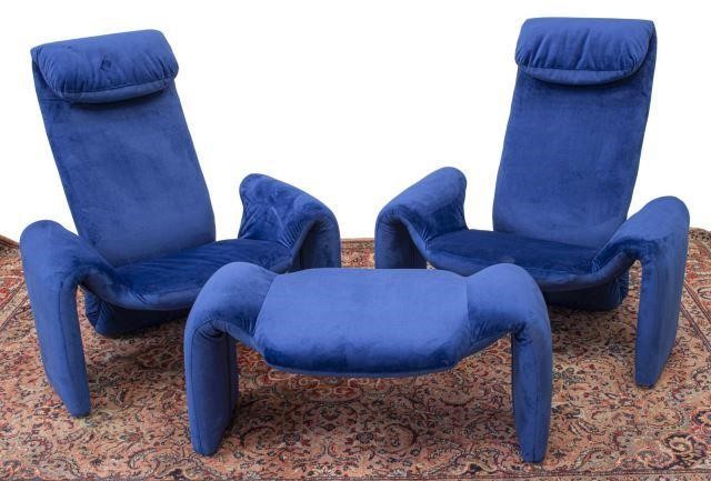 Appraisal: lot of Modernist sculptural seating group designed by Steve Leonard