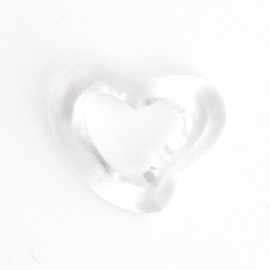 Appraisal: A carved rock crystal heart shaped charm by Tiffany Co