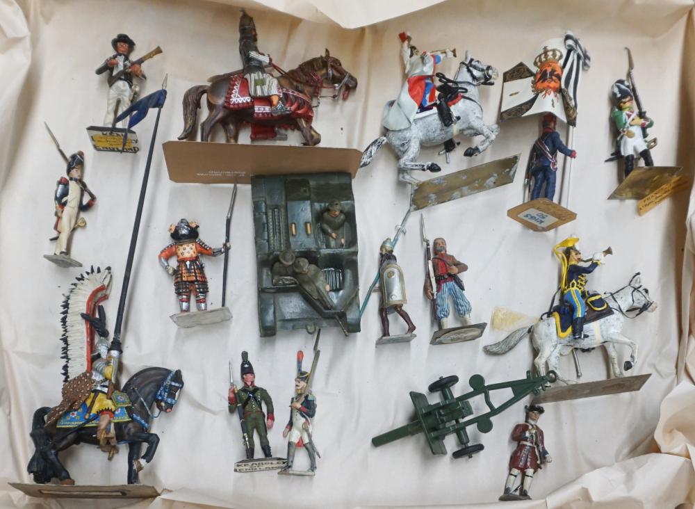 Appraisal: Collection of Sixteen Painted Lead Soldiers