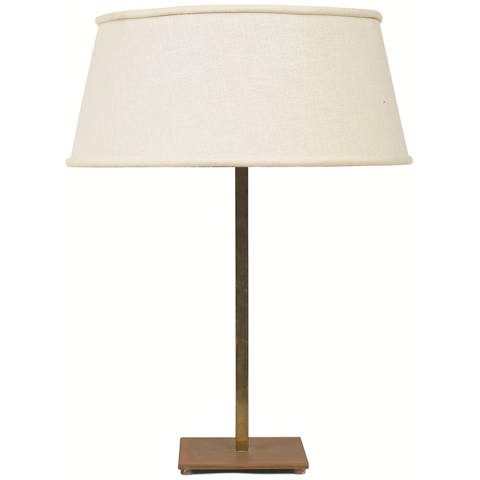 Appraisal: T H Robsjohn-Gibbings table lamp by Hansen brass square base