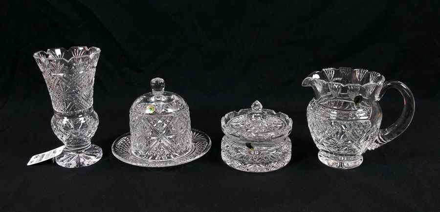 Appraisal: WATERFORD CRYSTAL SAMUEL MILLER Dessert dome '' tall Jug ''