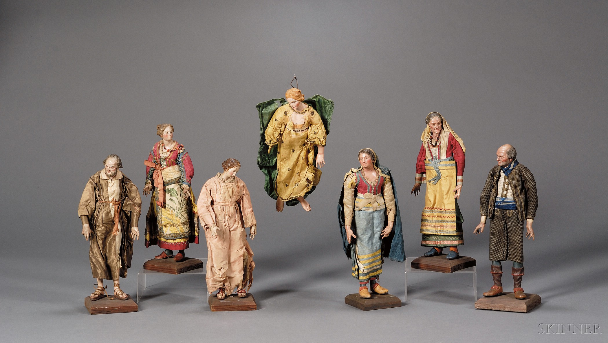 Appraisal: Important Extensive Collection of Forty-four Italian Creche Figures th th