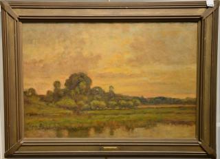 Appraisal: Max Weyl - oil on canvas Hazy Summer Marsh signed