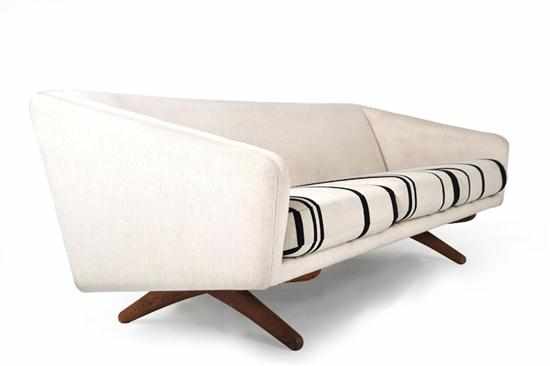 Appraisal: ILLUM WIKKELSOE - A ML SOFA attributed manufacturer A Mikael