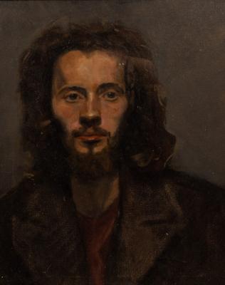 Appraisal: Manner of Robert Lenckiewicz Portrait of a Bearded Man oil