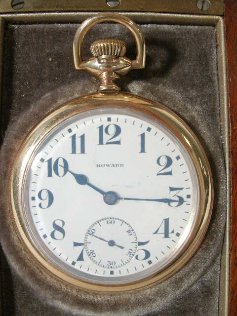 Appraisal: E Howard Mans Pocket Watch jewels movement in Keystone Watch