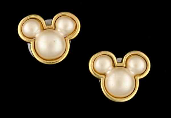 Appraisal: A pair of Disney ''Mickey Mouse'' Costume Jewelry Earrings A