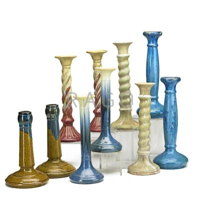 Appraisal: FULPER Five pairs of candlesticks Flemington NJ - Most marked