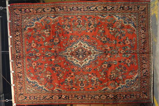 Appraisal: CARPET A room size Oriental Heriz style carpet The center