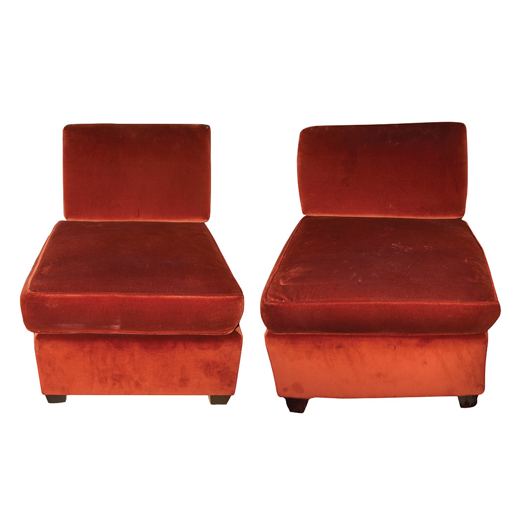 Appraisal: Pair of Upholstered Club Chairs