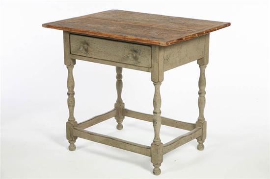 Appraisal: TAVERN TABLE American th century mixed woods Base is handmade