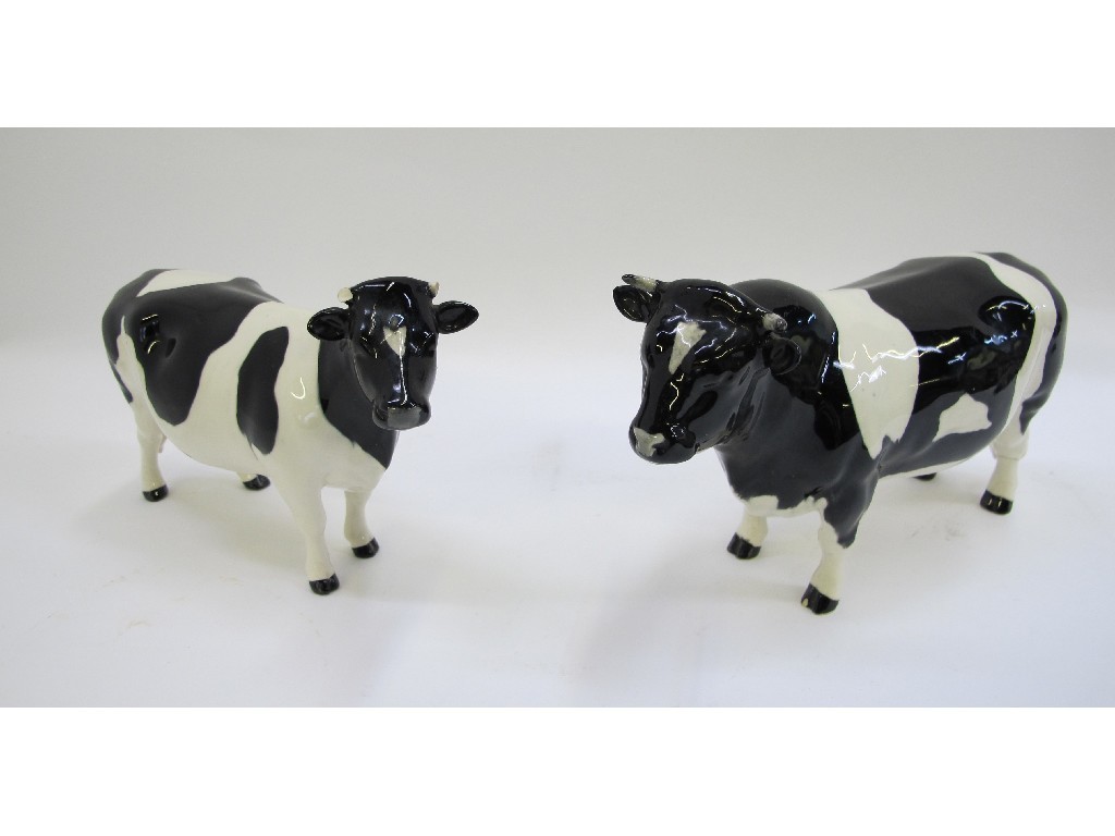 Appraisal: Beswick Friesian bull CH Coddington Hilt bar and cow CH